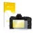 Parte frontal de un envase de producto con el logotipo de la marca upscreen. Al lado se muestra el dispositivo Olympus OM-D E-
