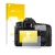 Parte frontal de un envase de producto con el logotipo de la marca upscreen. Al lado se muestra el dispositivo Canon EOS 80D c