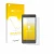 Parte frontal de un envase de producto con el logotipo de la marca upscreen. Al lado se muestra el dispositivo Sony Xperia X P