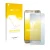 Parte frontal de un envase de producto con el logotipo de la marca upscreen. Al lado se muestra el dispositivo ASUS ZenFone 3 