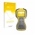 Parte frontal de un envase de producto con el logotipo de la marca upscreen. Al lado se muestra el dispositivo Trimble TSC3 co