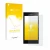 Parte frontal de un envase de producto con el logotipo de la marca upscreen. Al lado se muestra el dispositivo Sony Xperia XZ1