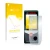 Parte frontal de un envase de producto con el logotipo de la marca upscreen. Al lado se muestra el dispositivo Bosch PLR 50 C 