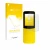 Parte frontal de un envase de producto con el logotipo de la marca upscreen. Al lado se muestra el dispositivo Nokia 8110 con 