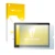 Parte frontal de un envase de producto con el logotipo de la marca upscreen. Al lado se muestra el dispositivo Lenovo ThinkPad