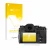 Parte frontal de un envase de producto con el logotipo de la marca upscreen. Al lado se muestra el dispositivo Fujifilm X-T3 c