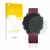 Parte frontal de un envase de producto con el logotipo de la marca upscreen. Al lado se muestra el dispositivo Garmin Forerunn