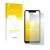 Parte frontal de un envase de producto con el logotipo de la marca upscreen. Al lado se muestra el dispositivo Oukitel C22 con