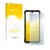 Parte frontal de un envase de producto con el logotipo de la marca upscreen. Al lado se muestra el dispositivo Doogee S86 Pro 