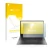 Parte frontal de un envase de producto con el logotipo de la marca upscreen. Al lado se muestra el dispositivo HP Envy x360 (1
