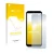 Parte frontal de un envase de producto con el logotipo de la marca upscreen. Al lado se muestra el dispositivo Oukitel K15 Plu