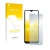 Parte frontal de un envase de producto con el logotipo de la marca upscreen. Al lado se muestra el dispositivo Nokia G50 con s