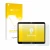 Parte frontal de un envase de producto con el logotipo de la marca upscreen. Al lado se muestra el dispositivo Microsoft Surfa