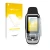 Parte frontal de un envase de producto con el logotipo de la marca upscreen. Al lado se muestra el dispositivo Garmin GPSMAP 7