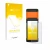 Parte frontal de un envase de producto con el logotipo de la marca upscreen. Al lado se muestra el dispositivo Sunmi V2s con s