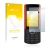 Parte frontal de un envase de producto con el logotipo de la marca upscreen. Al lado se muestra el dispositivo Nokia 5710 XA c