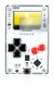 Imagen del dispositivo Arduboy FX con una amplia variedad de protectores de pantalla.