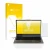 Parte frontal de un envase de producto con el logotipo de la marca upscreen. Al lado se muestra el dispositivo Fujitsu Lifeboo