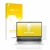 Parte frontal de un envase de producto con el logotipo de la marca upscreen. Al lado se muestra el dispositivo HP ProBook 450 