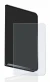 Imagen del dispositivo Ledger Stax crypto wallet con una amplia variedad de protectores de pantalla.