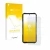 Parte frontal de un envase de producto con el logotipo de la marca upscreen. Al lado se muestra el dispositivo Doogee V20 Pro 
