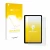 Parte frontal de un envase de producto con el logotipo de la marca upscreen. Al lado se muestra el dispositivo Doogee T20s con