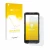 Parte frontal de un envase de producto con el logotipo de la marca upscreen. Al lado se muestra el dispositivo Sunmi L2s con s