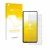 Parte frontal de un envase de producto con el logotipo de la marca upscreen. Al lado se muestra el dispositivo Xiaomi Redmi No