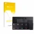 Parte frontal de un envase de producto con el logotipo de la marca upscreen. Al lado se muestra el dispositivo Line 6 POD GO c
