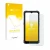 Parte frontal de un envase de producto con el logotipo de la marca upscreen. Al lado se muestra el dispositivo Hotwav W11 con 