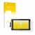 Parte frontal de un envase de producto con el logotipo de la marca upscreen. Al lado se muestra el dispositivo Viltrox DC-550 