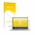 Parte frontal de un envase de producto con el logotipo de la marca upscreen. Al lado se muestra el dispositivo ASUS ZenBook S 