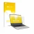 Parte frontal de un envase de producto con el logotipo de la marca upscreen. Al lado se muestra el dispositivo Framework Lapto