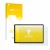 Parte frontal de un envase de producto con el logotipo de la marca upscreen. Al lado se muestra el dispositivo Sebbe S23 11" c