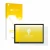 Parte frontal de un envase de producto con el logotipo de la marca upscreen. Al lado se muestra el dispositivo Acepad A150 con
