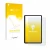 Parte frontal de un envase de producto con el logotipo de la marca upscreen. Al lado se muestra el dispositivo Doogee T36 con 