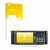 Parte frontal de un envase de producto con el logotipo de la marca upscreen. Al lado se muestra el dispositivo Behringer Wing 