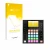 Parte frontal de un envase de producto con el logotipo de la marca upscreen. Al lado se muestra el dispositivo Wolfmix W1 MK2 