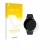 Parte frontal de un envase de producto con el logotipo de la marca upscreen. Al lado se muestra el dispositivo Levowatch EDGY 