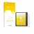 Parte frontal de un envase de producto con el logotipo de la marca upscreen. Al lado se muestra el dispositivo Boox Go 7 con s