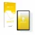 Parte frontal de un envase de producto con el logotipo de la marca upscreen. Al lado se muestra el dispositivo Whitedeer G13 c
