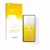 Parte frontal de un envase de producto con el logotipo de la marca upscreen. Al lado se muestra el dispositivo realme P3 5G co