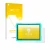 Parte frontal de un envase de producto con el logotipo de la marca upscreen. Al lado se muestra el dispositivo UJJ U8 con su p