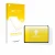 Parte frontal de un envase de producto con el logotipo de la marca upscreen. Al lado se muestra el dispositivo Honor Magicpad 