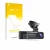 Parte frontal de un envase de producto con el logotipo de la marca upscreen. Al lado se muestra el dispositivo Redtiger F7NP c
