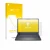 Parte frontal de un envase de producto con el logotipo de la marca upscreen. Al lado se muestra el dispositivo Dell Alienware 