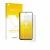 Parte frontal de un envase de producto con el logotipo de la marca upscreen. Al lado se muestra el dispositivo Telekom T Phone