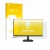 Parte frontal de un envase de producto con el logotipo de la marca upscreen. Al lado se muestra el dispositivo Amazon Basics C