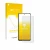 Parte frontal de un envase de producto con el logotipo de la marca upscreen. Al lado se muestra el dispositivo Huawei Nova Y73