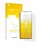 Parte frontal de un envase de producto con el logotipo de la marca upscreen. Al lado se muestra el dispositivo Oppo Find N6 co